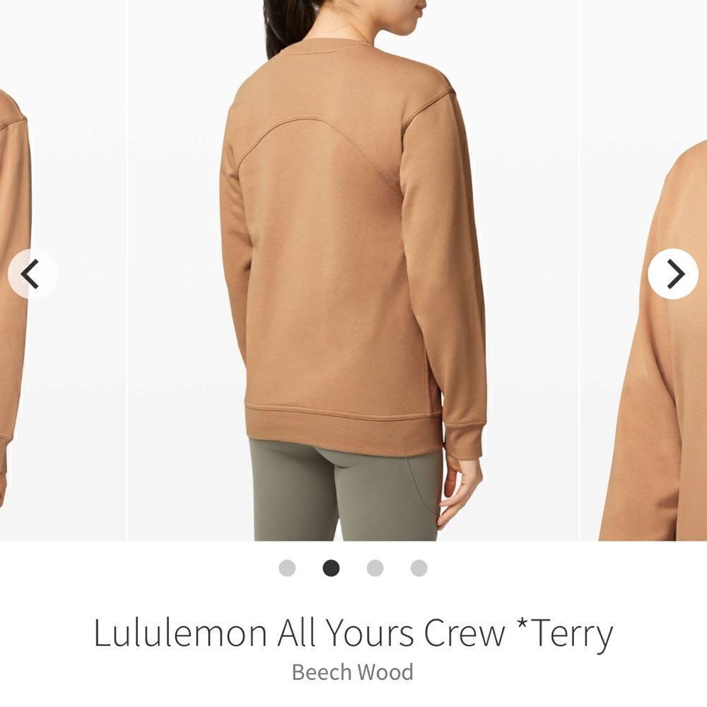 Lululemon All Yours Crew *Terry Beech Wood - Picture 2 of 7